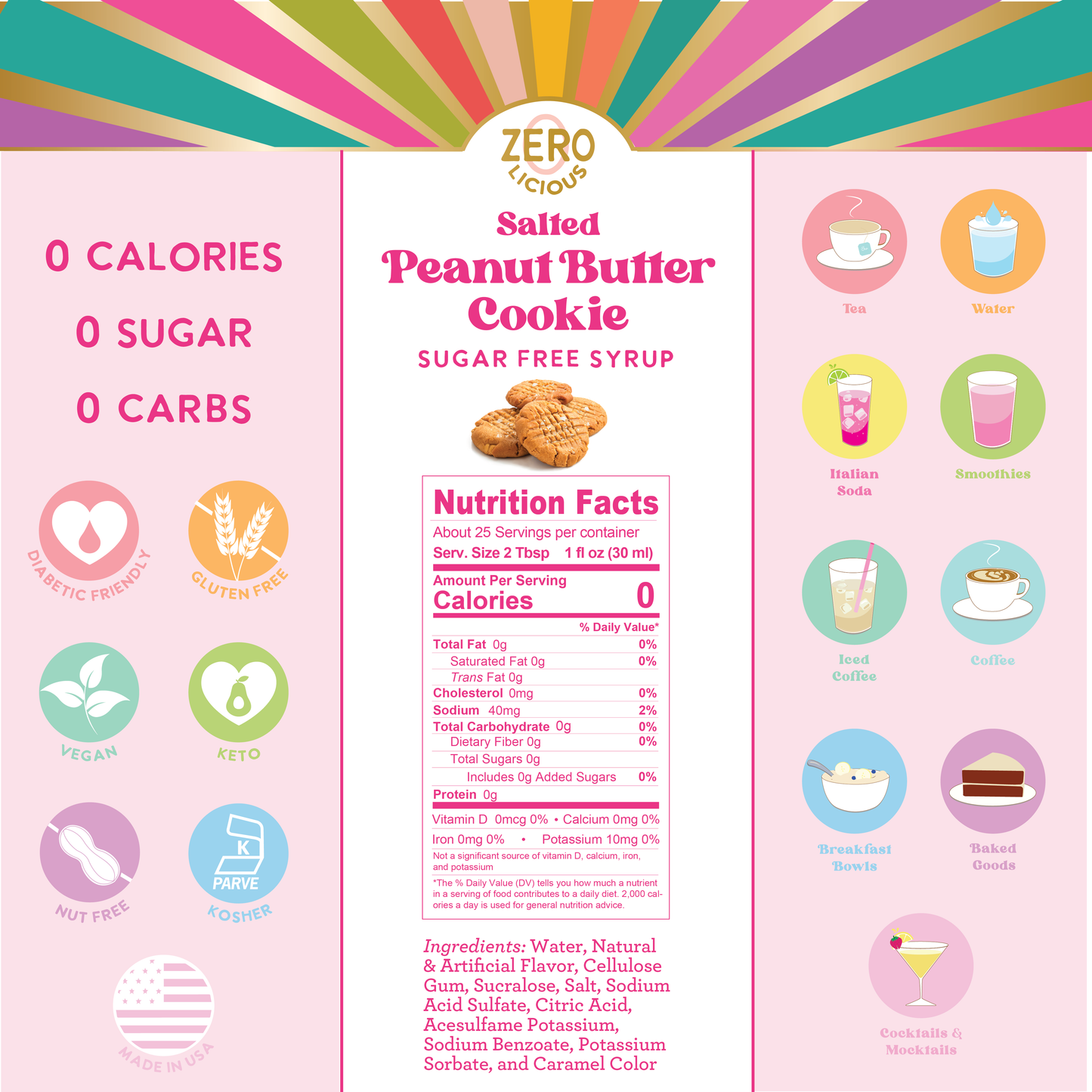 Salted Peanut Butter Cookie Syrup