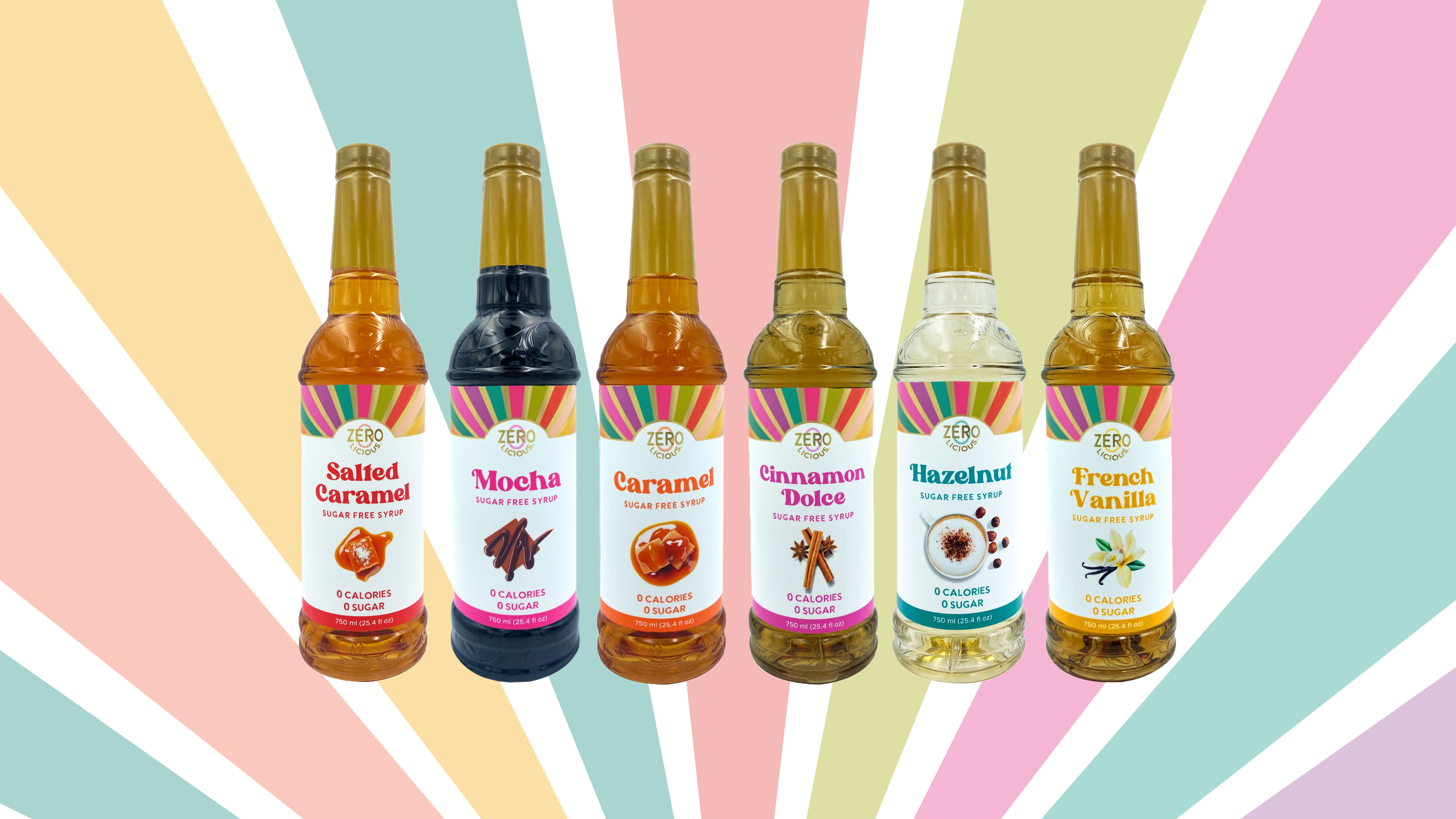 Zerolicious Coffee Syrups - Zero Calories, Zero Sugars