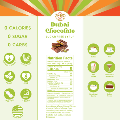 Dubai Chocolate Syrup